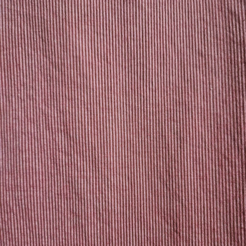 Piazza Sempione Italy Red Pinstripe Cropped Trouser Pants Cotton - Picture 6 of 6